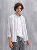 Micro Cord Stripes Shirt | Grey