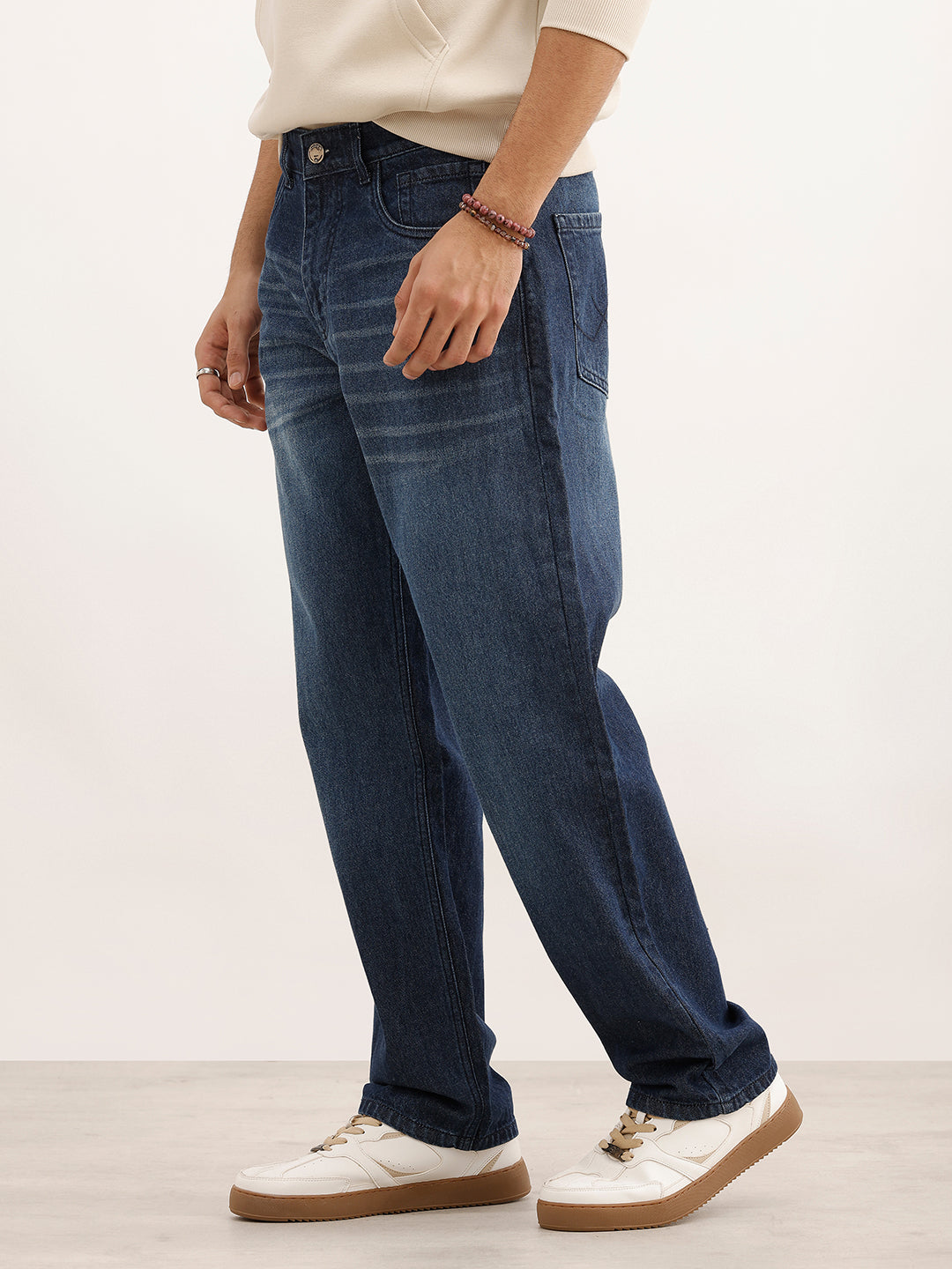 Washed Anti Fit Denim Jeans | Blue