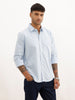 Regular Fit Checkered Full Sleeve Shirt | Light Blue | WWSH0809MAZ