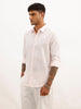 Solid Slim Fit Full Sleeve Shirt | Pink