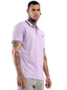 Basic Light Purple Tipping Polo T-Shirt