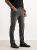 Washed Straight Fit Denim Jeans | Charcoal
