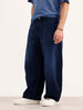 Balloon Fit Denim Jeans | Dark Blue