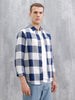 Checkered Full Sleeve Regular Fit Shirt  | Navy Blue