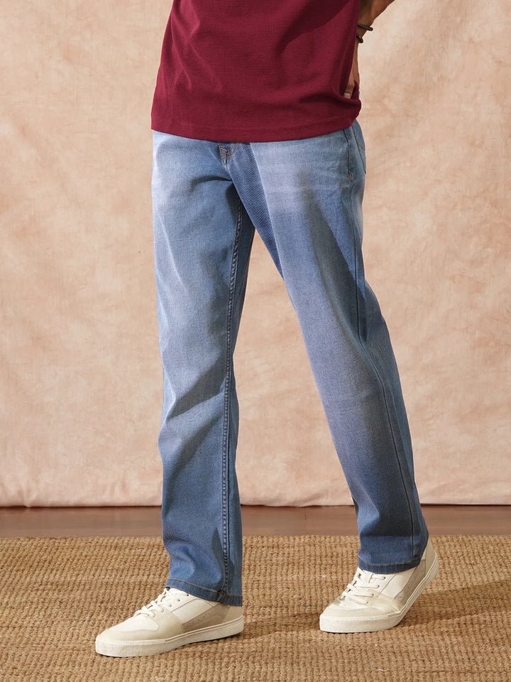 Vintage Washed Anti Fit Jeans | Blue