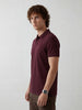 Solid Slim Fit Polo T-Shirt | Wine