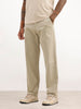 Classic Solid Loose Fit Trouser | Beige