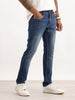 Washed Slim Fit Denim Jeans | Light Blue