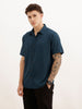 Slim Fit Viscose Bamboo Half Sleeve Shirt | Teal | WSH02HSSL0001S