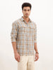 Oversized Grindle Structured Check Double Pocket Shirt | Khaki