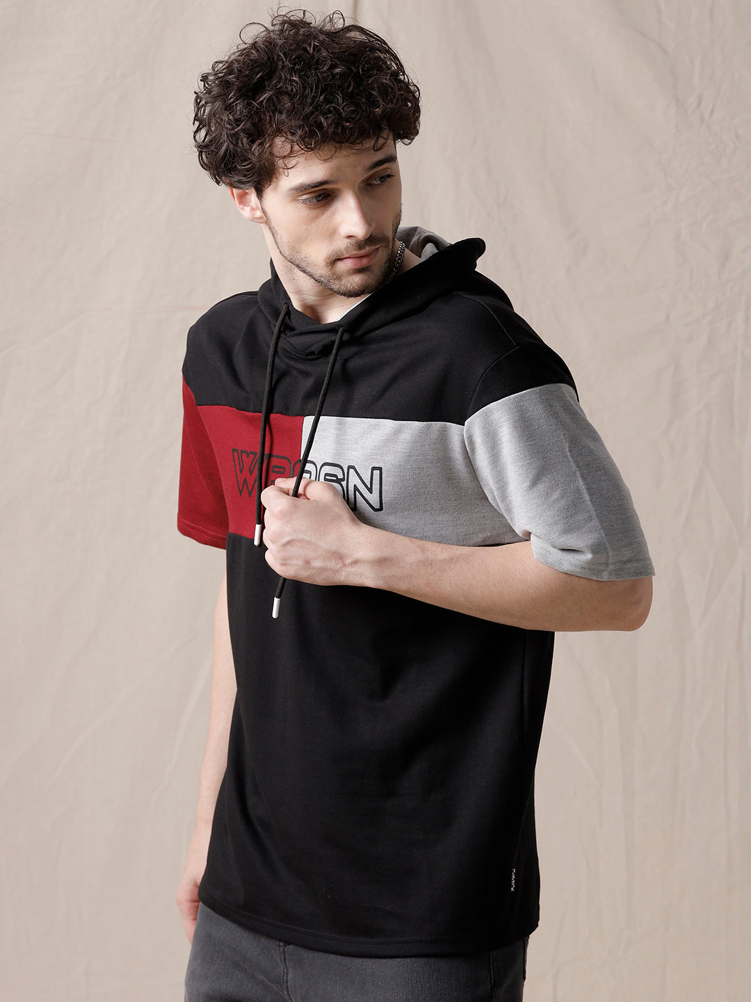 Hooded Cut & Sew T-Shirt