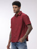 Maroon Blend Short Sleeve Shirt