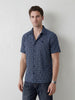 Classic Windowpane Checks Comfort Fit Shirt | Dark Blue