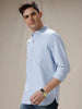 Solid Blue Formal Shirt