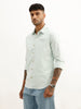 Slim Fit Embroidered Detail Shirt | Green