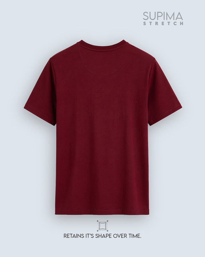 Essential Supima Crew Neck T-Shirt | Essential | Wine