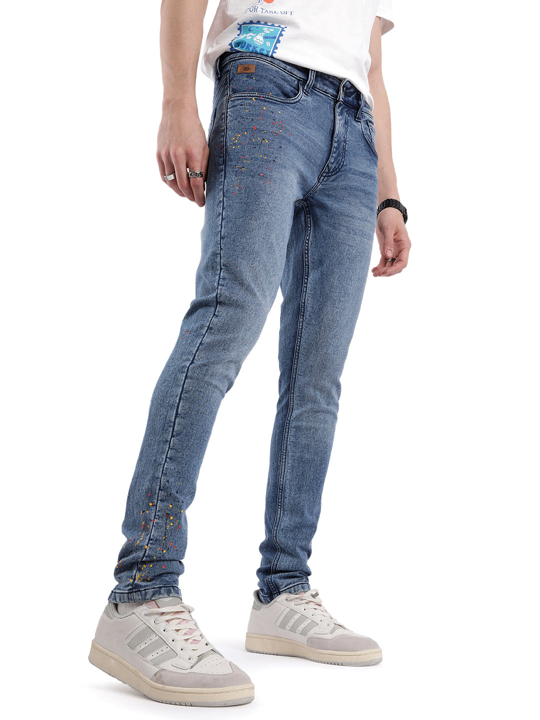 Medstone Paint Splatter Jeans