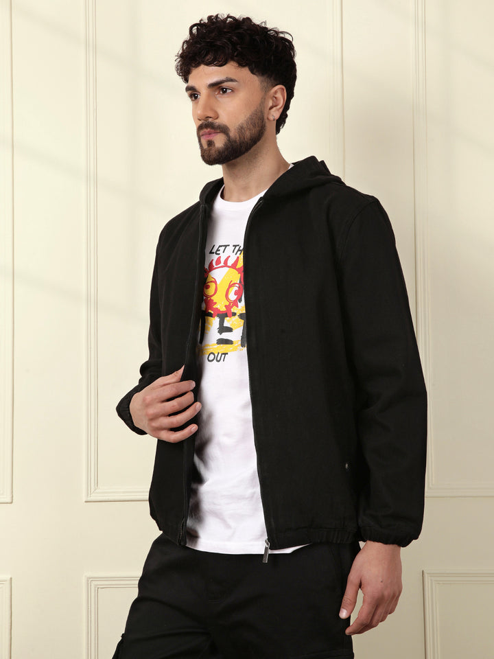 Storm Black Hooded Jacket