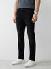 Men's washed straight fit jeans | Black