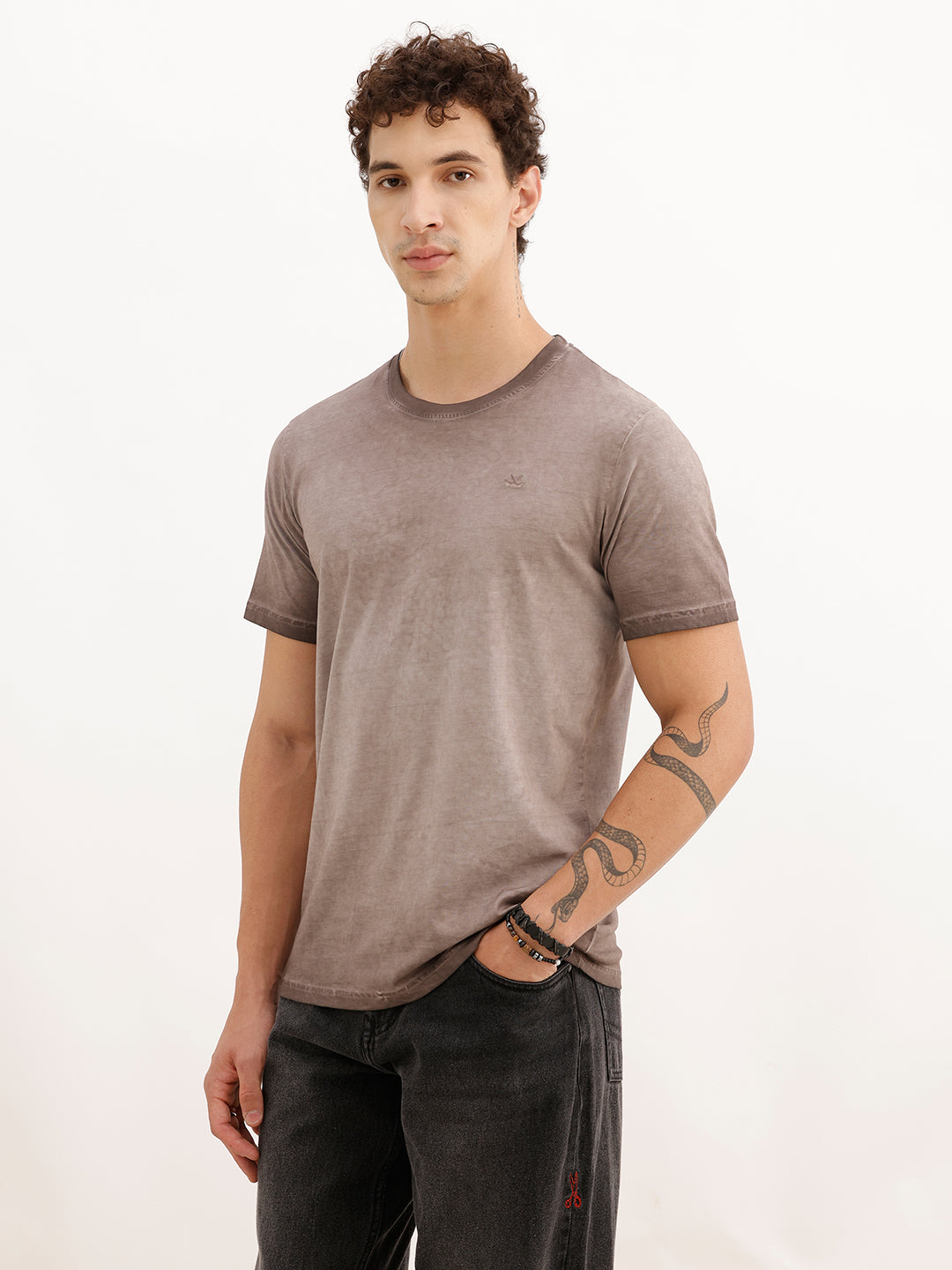 Classic Washed Slim Fit T-Shirt | Maroon