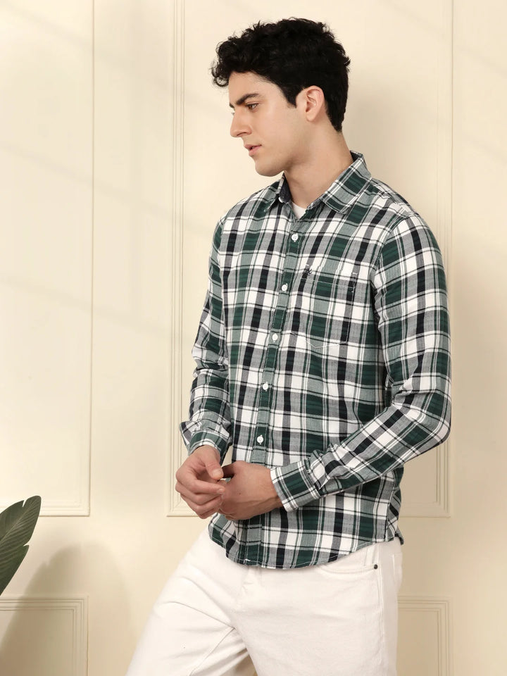 Urban Checked Shirt in Green