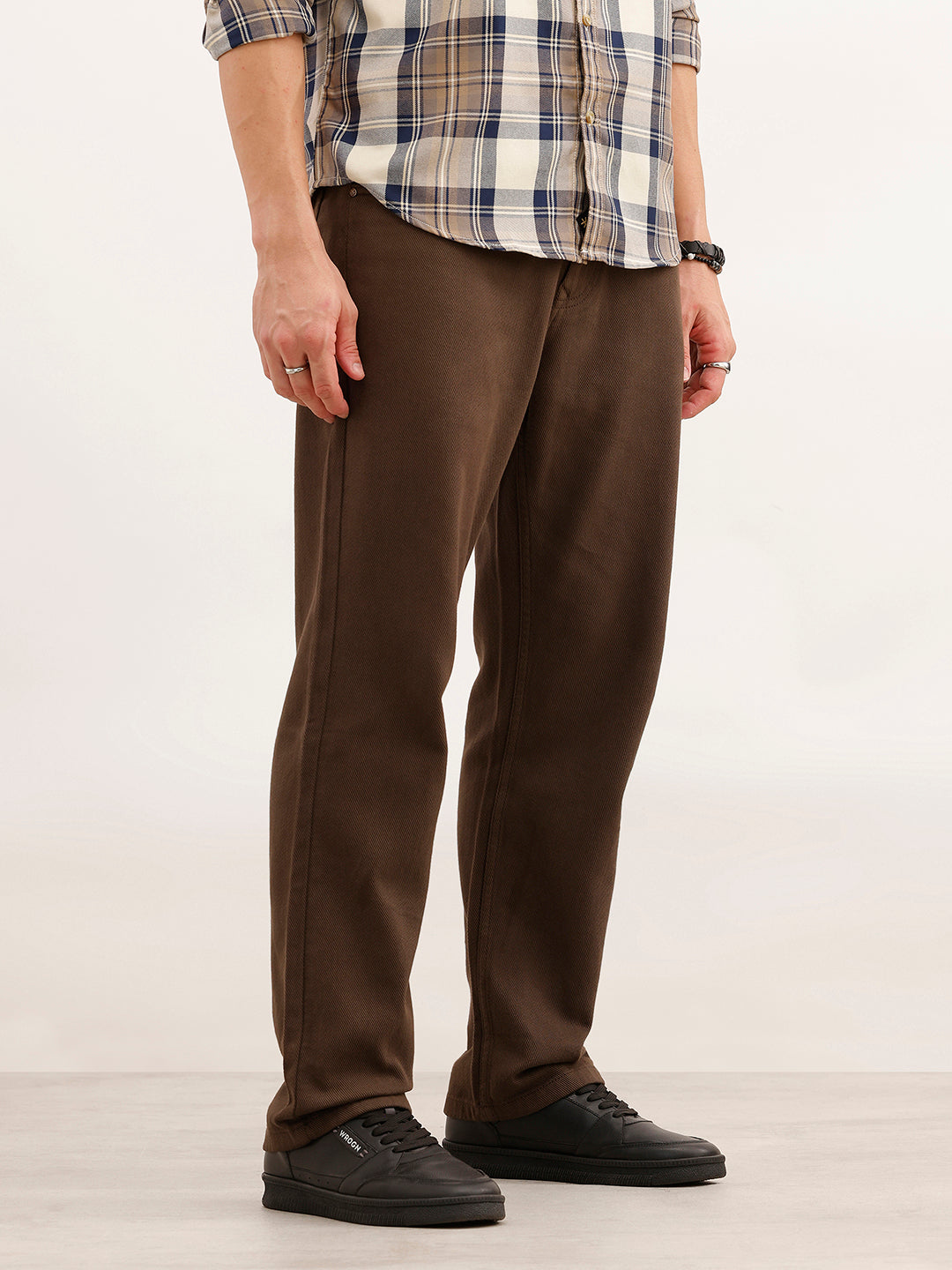 Solid Anti Fit Denim Jeans | Khaki