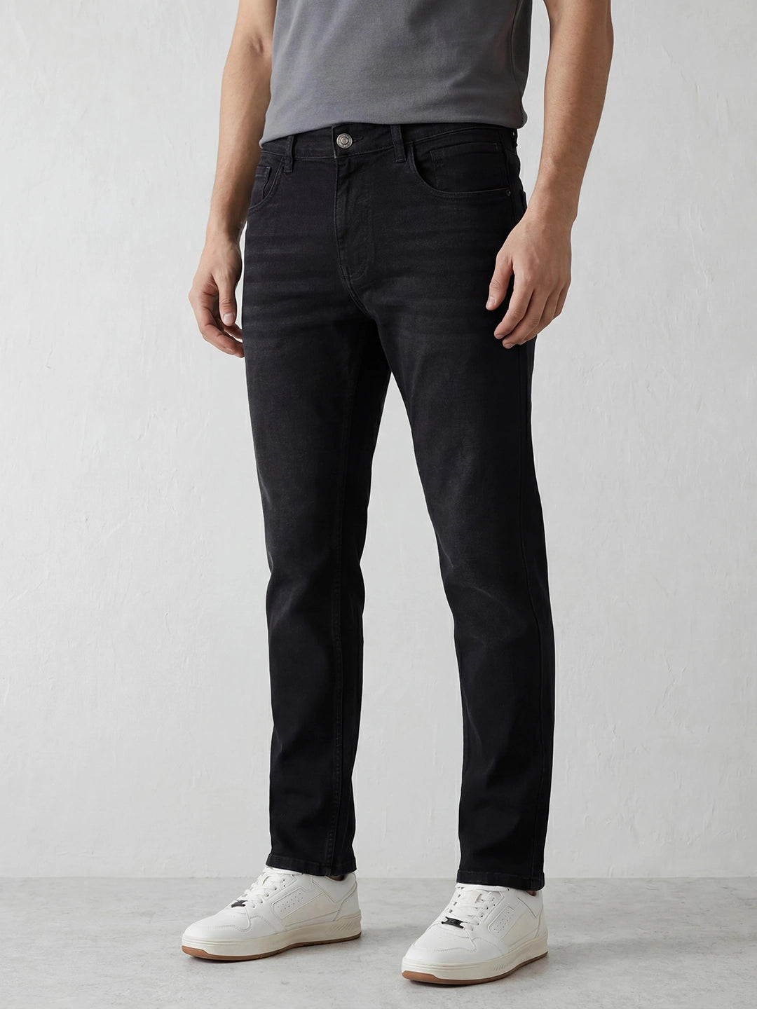 Faded Anti Fit Denim Jeans | Black