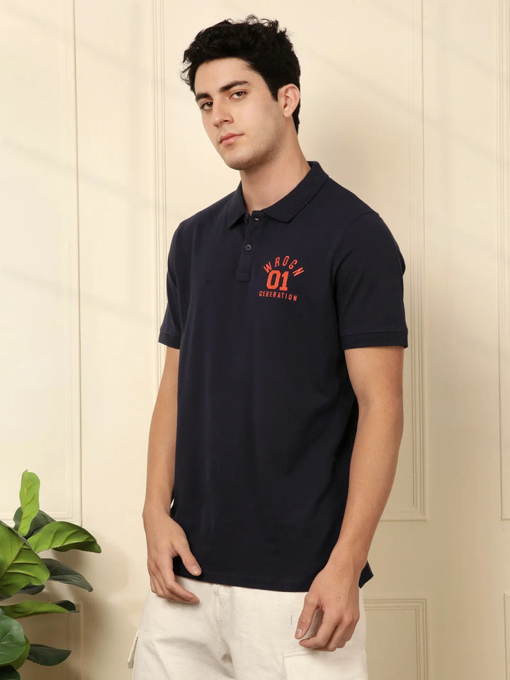 Wrogn 01 Blue Polo T-Shirt