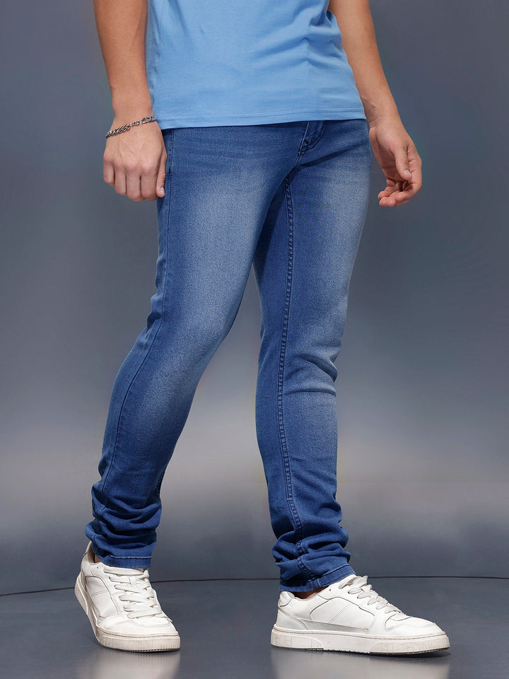 Men's Casual Slim Fit Jeans   |  Dark Blue