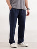 Solid Relaxed Fit Knitted Jogger | Navy Blue