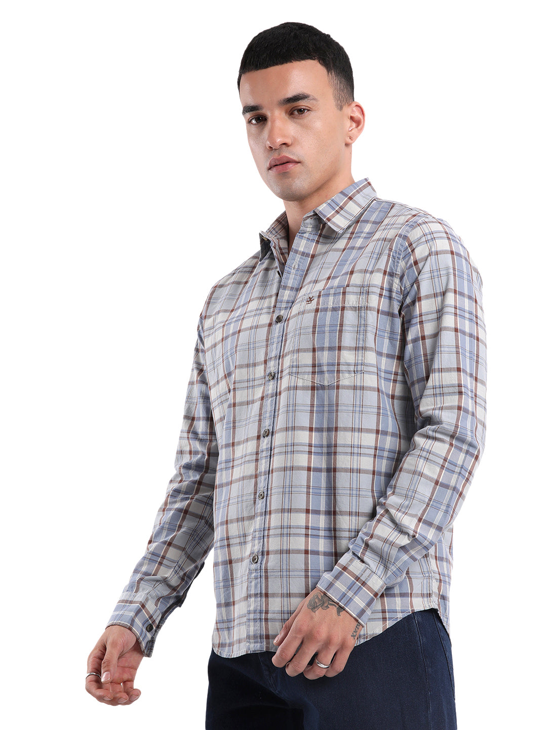 Blue Shades Checkered Shirt