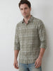 Slim Fit Checkered Shirt | Green