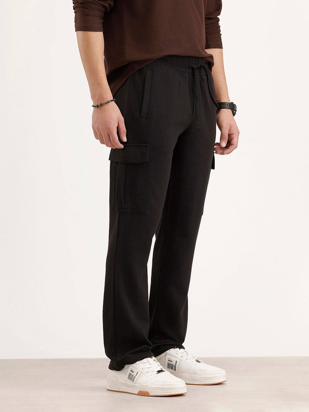 Slim Fit Cargo Jogger | Black