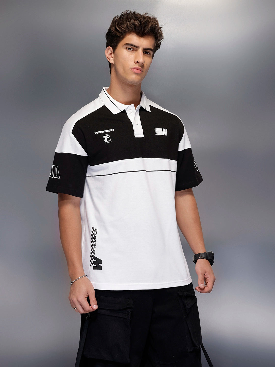 Classic Cut And Sew Polo T-Shirt   |  White