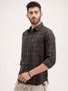 Slim Fit Checkered Shirt | Black