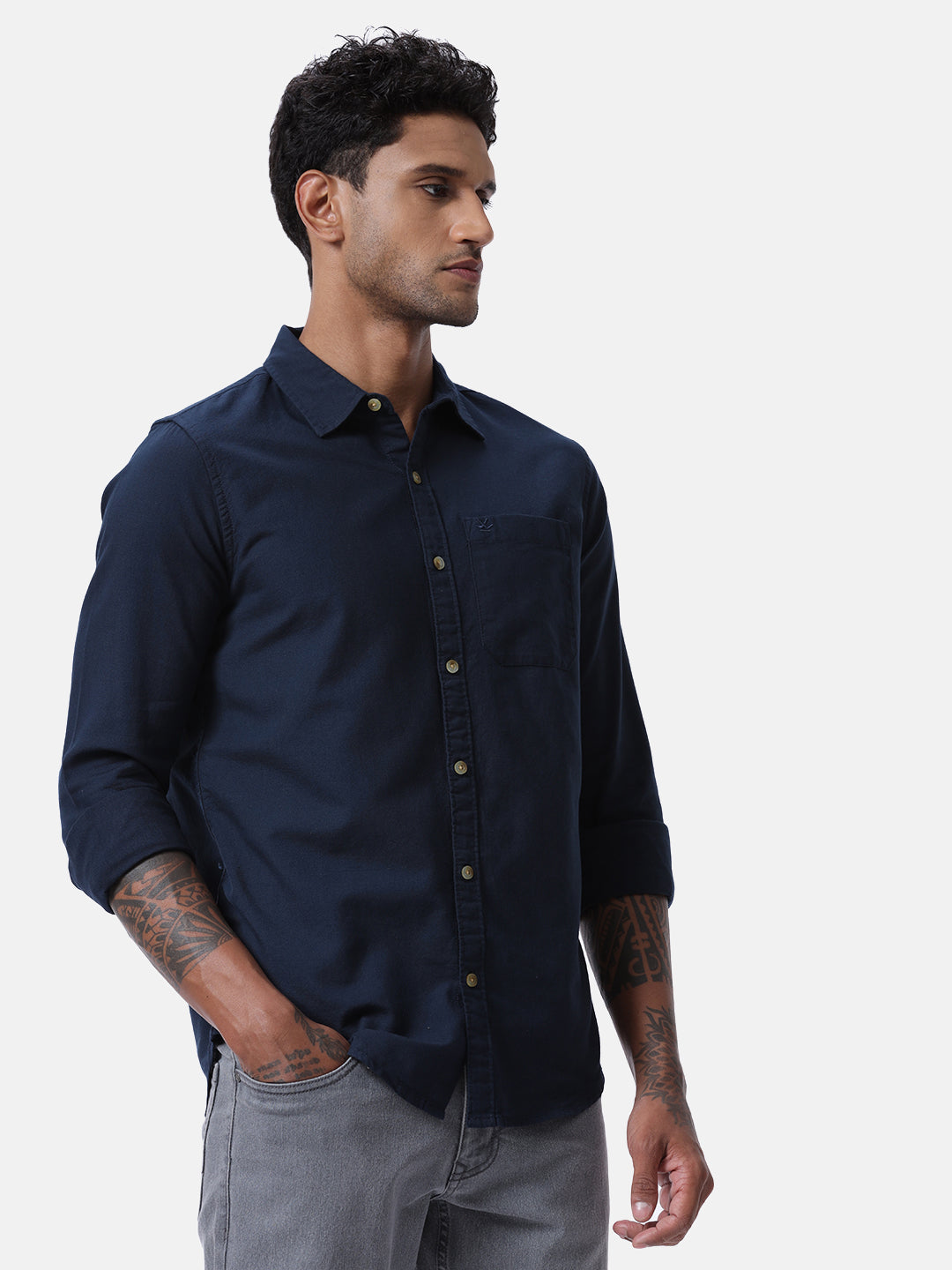 Navy Blue Oxford Shirt