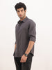 Slim Fit Solid Full Sleeve Shirt | Black