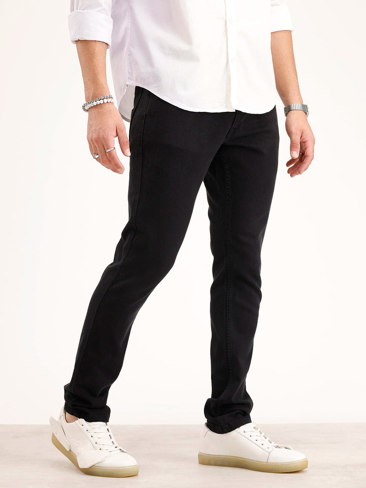 Skinny Fit Denim Jeans | Black