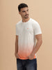 Pixel Ombre Printed T-Shirt | White