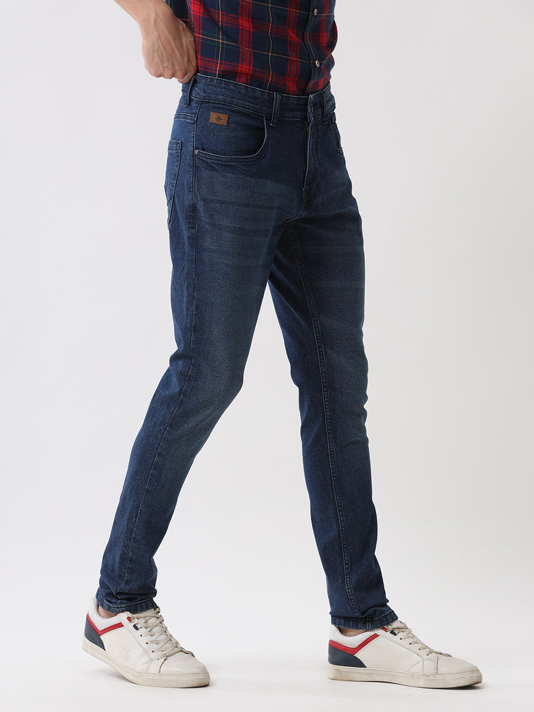 Solid Darkstone Tapered Jeans