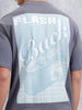 Casual Men Oversized Fit Tee With Graphic | Grey