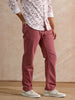 Casual Heavy Fade Relaxed Fit Jeans | Maroon