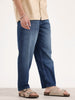 Loose Fit Faded Denim Jeans | Blue