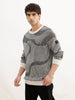 Classic Jacquard Full Sleeve Sweater | Black | WSW02FSRE1089W