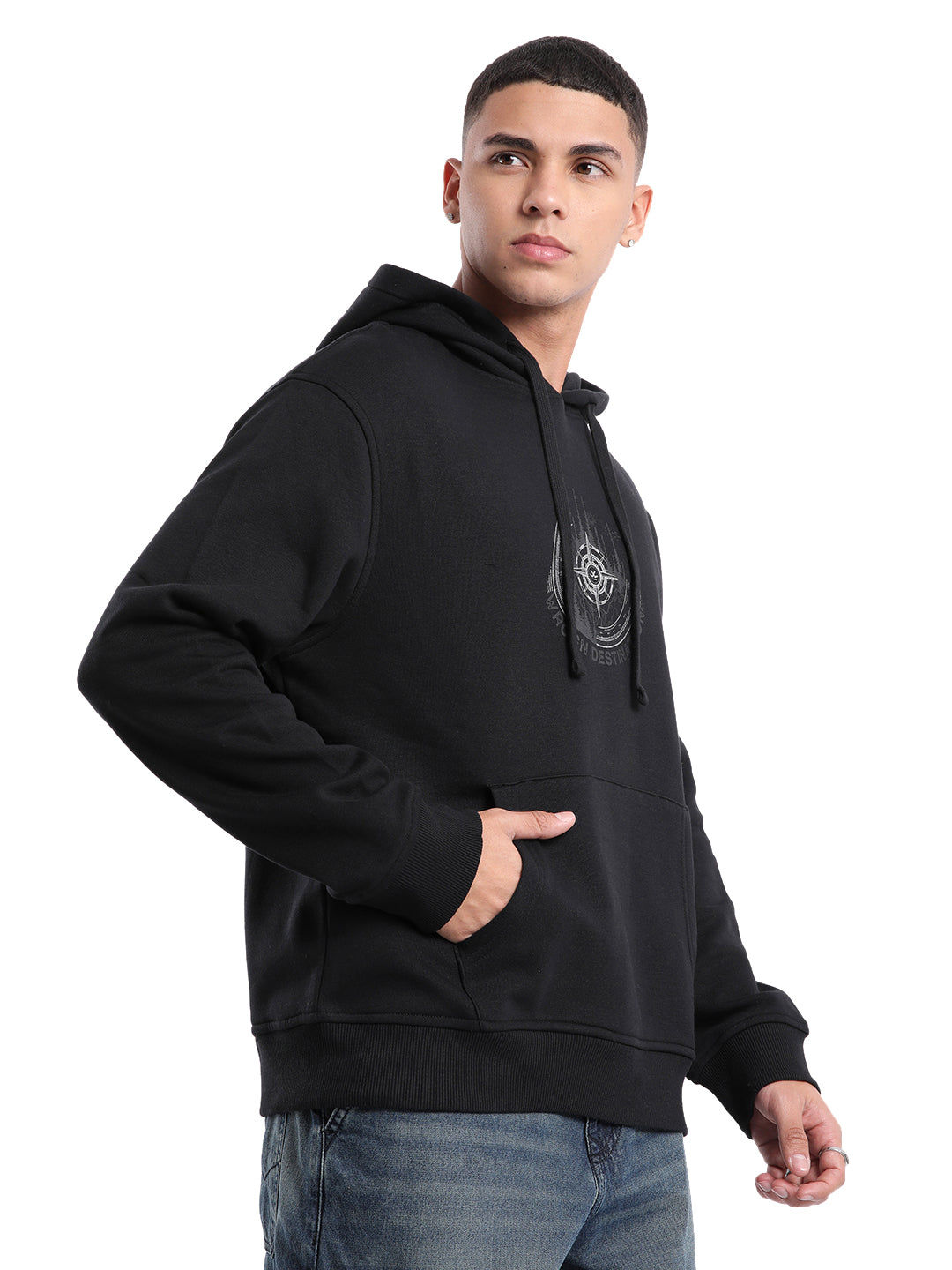 Wrogn Destination Black Hoodie