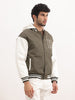 Classic Relaxed Fit Hooded Bomber Jacket | Olive
