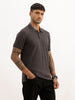 Classic Tipping Collar Polo T-Shirt | Dark Grey | WWTS254F