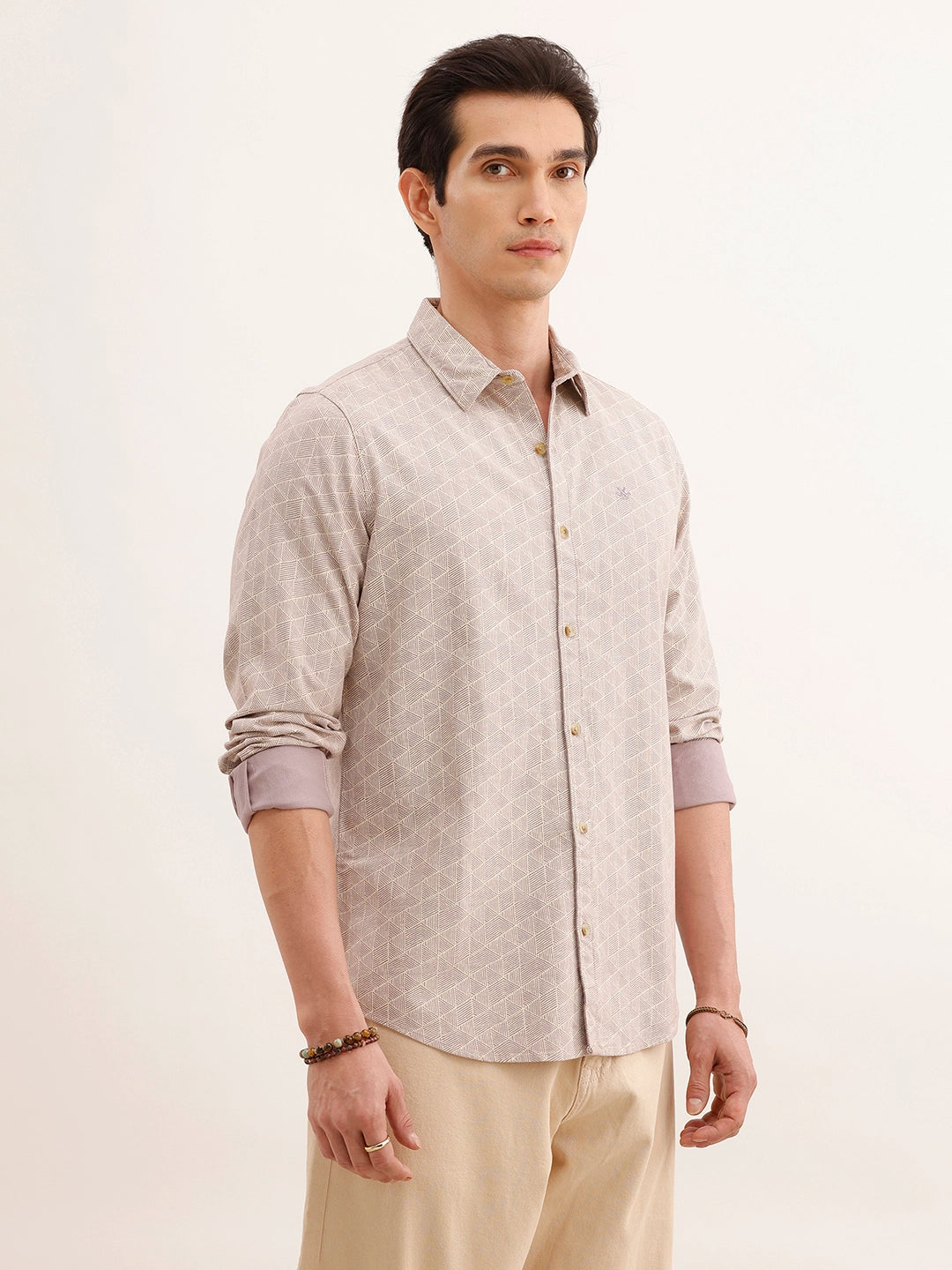 Regular Fit AOP Shirt | Purple