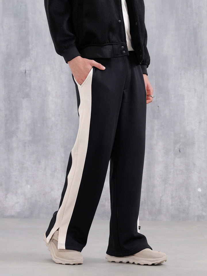 Men Oversized Fit Trackpants | Black