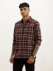 Classic Slim Fit Checkered Shirt | Wine
